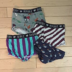 Raspberry Republic Kid's Boxer Briefs Multi-Pack - Striped & Patterned - 7 Years